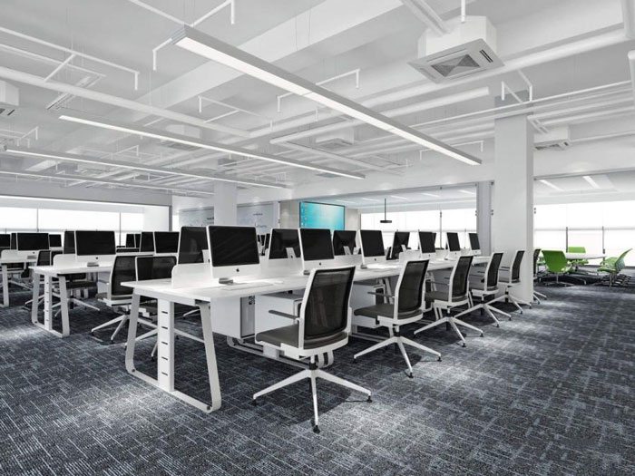 杭州濱康辦公室辦公區裝修設計效果圖