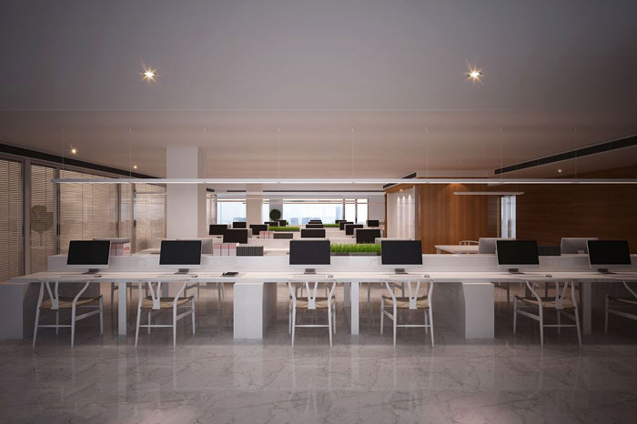 現(xiàn)代中式辦公會所辦公區(qū)設(shè)計(jì)效果圖