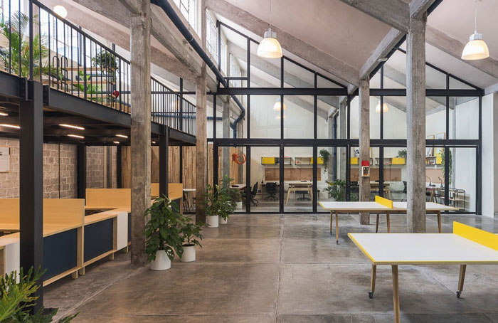 工廠辦公室過道改造裝修設計效果圖