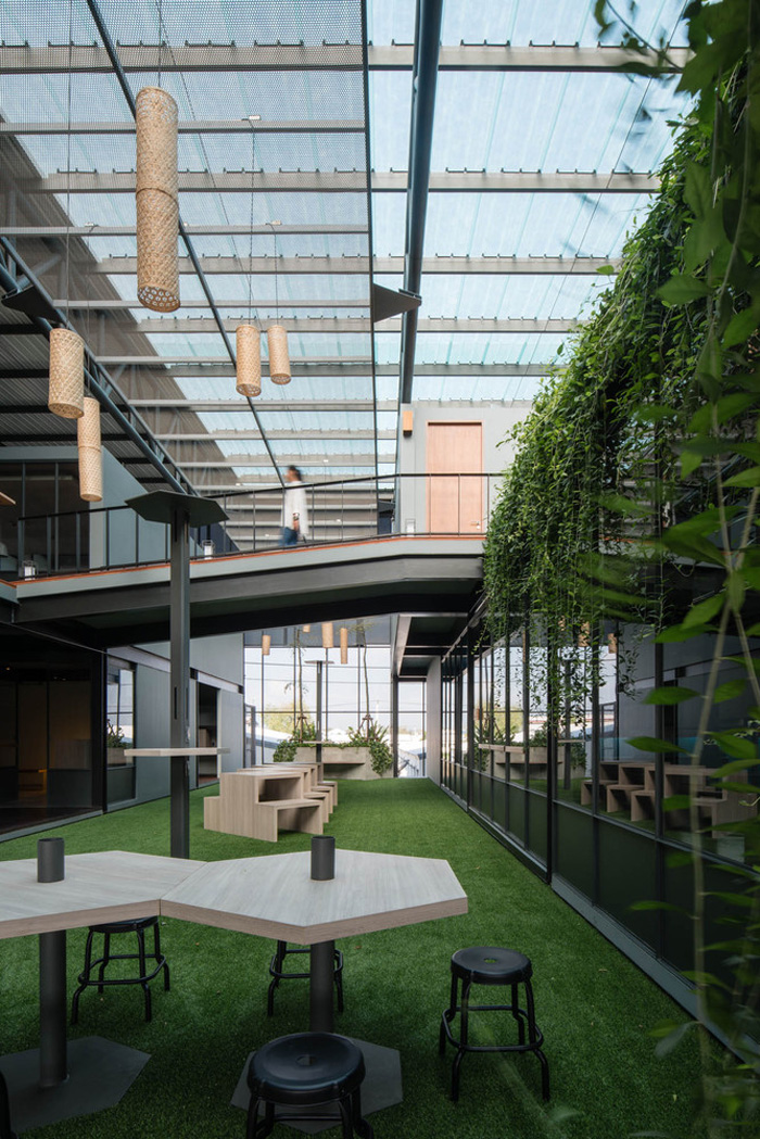 廠房寫字樓接待區裝修設計方案效果圖