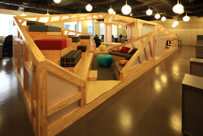 家具廠辦公室過道裝修設計方案效果圖