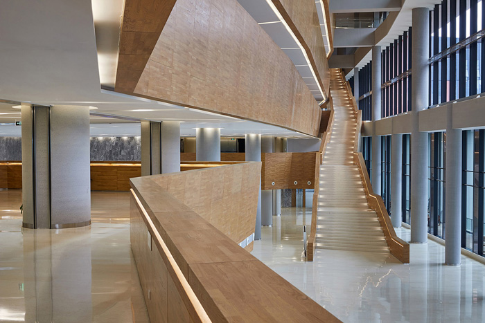 研發中心辦公樓中庭裝修設計效果圖