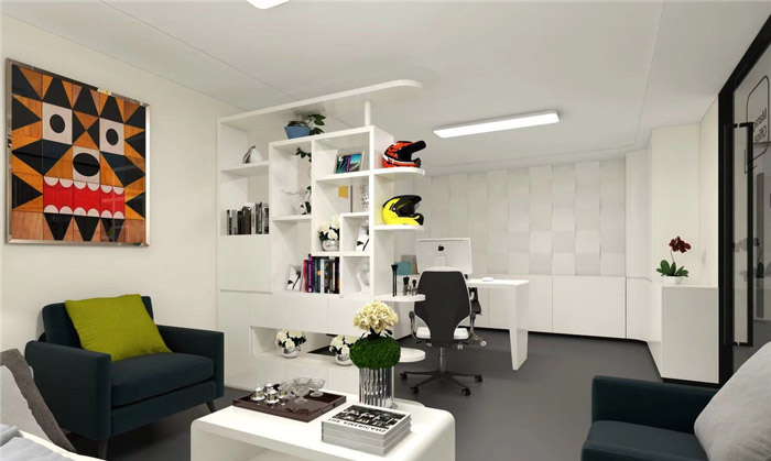 玩具公司經(jīng)理辦公室裝修設(shè)計效果圖
