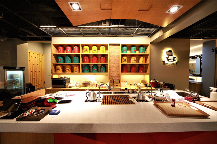 hello kitty主題餐廳廚房裝修設計效果圖