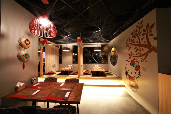 hello kitty主題餐廳餐區裝修設計效果圖