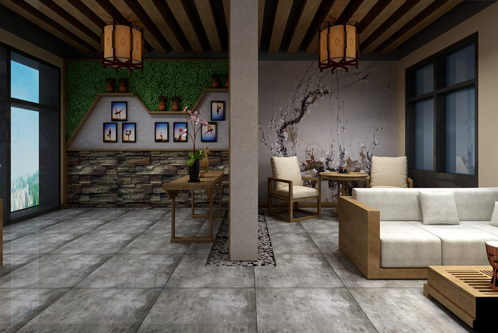 瑜伽館接待區裝修效果圖