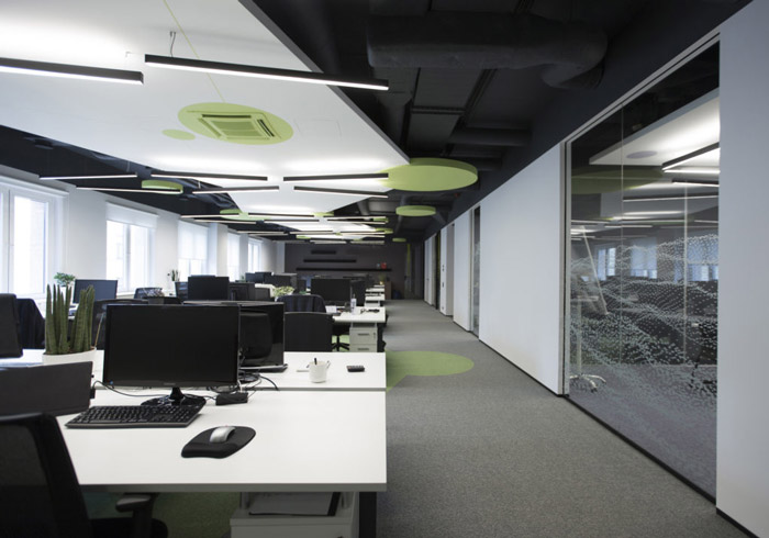 電子科技公司辦公區裝修設計效果圖