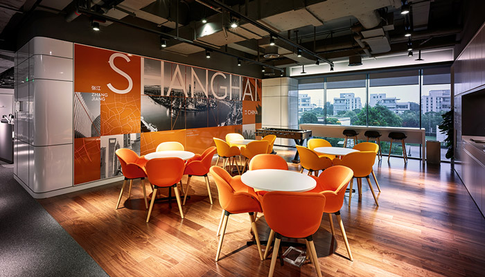 科技園區辦公樓休息區裝修設計效果圖