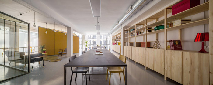 開(kāi)放式辦公空間動(dòng)線裝修效果圖