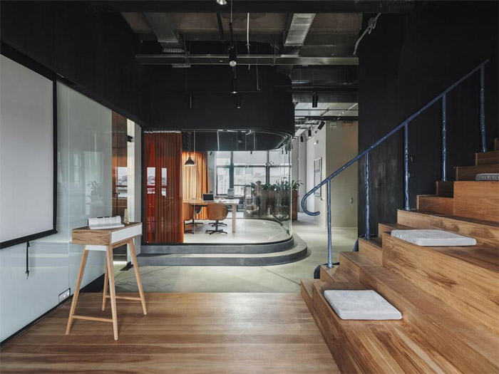 包豪斯風格辦公室休息區裝修設計效果圖