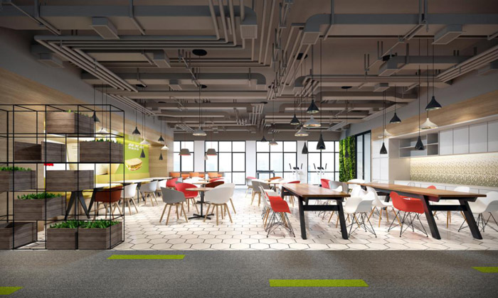 食品公司休息區裝修設計效果圖