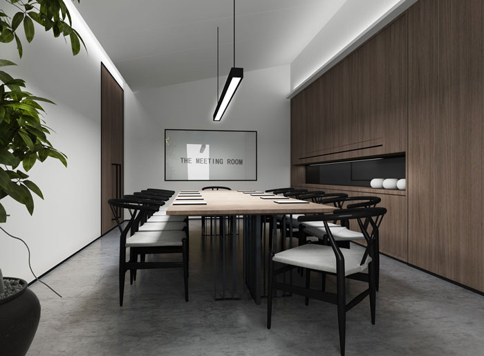 商務大廈辦公室會議室裝修設計效果圖