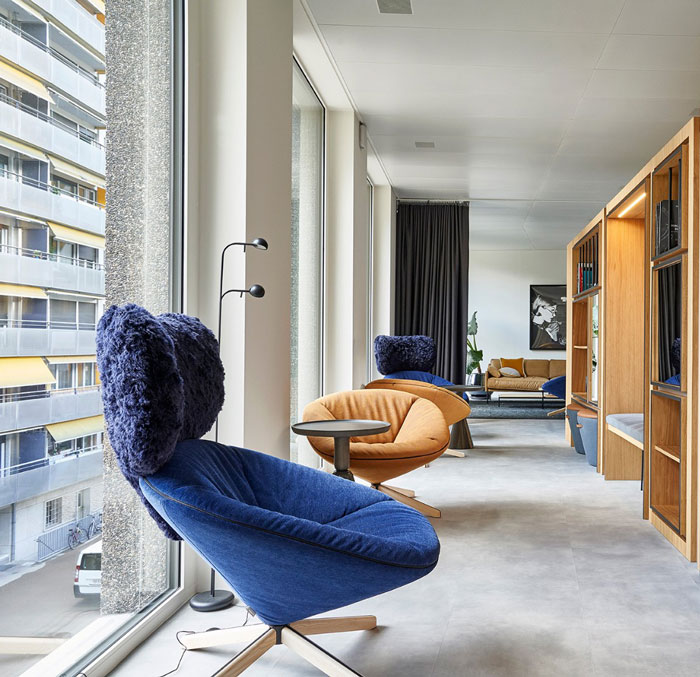 研究機構辦公室交流區裝修設計效果圖