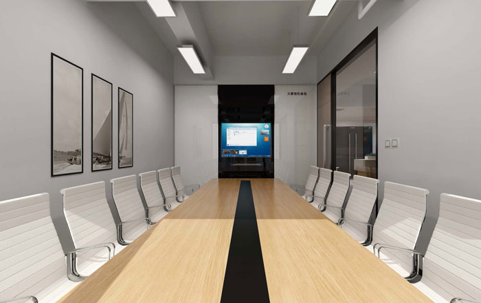 食品公司辦公室會議室裝修設(shè)計效果圖