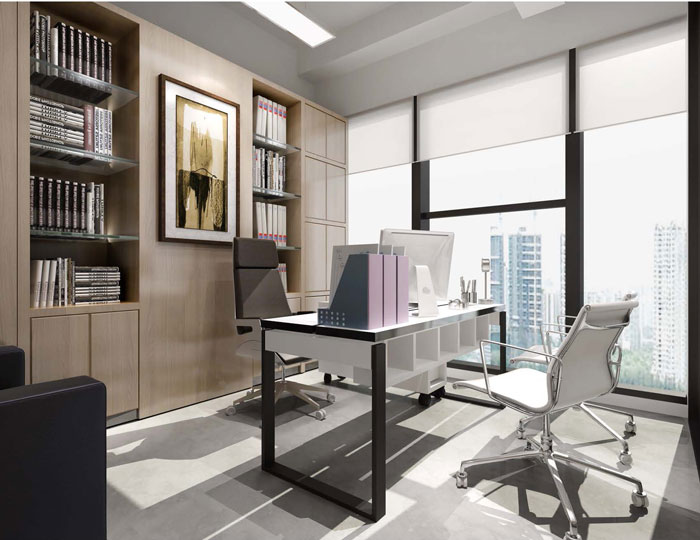 食品公司總經(jīng)理辦公室裝修設(shè)計效果圖