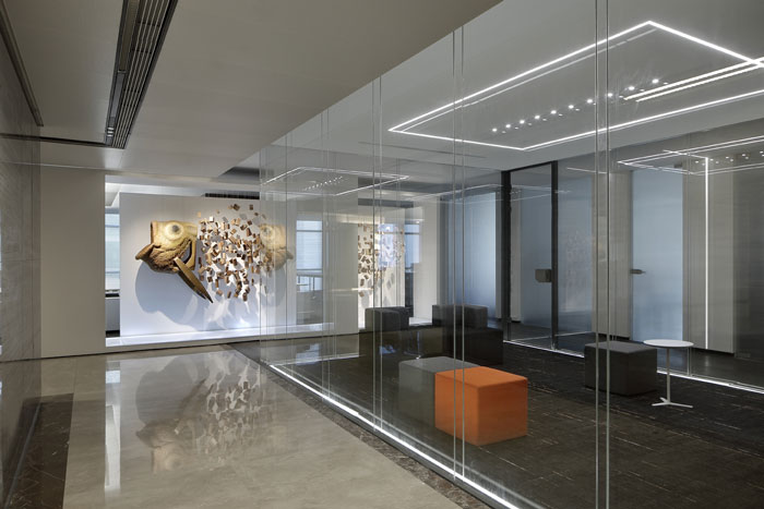 機構辦公室過道裝修設計效果圖