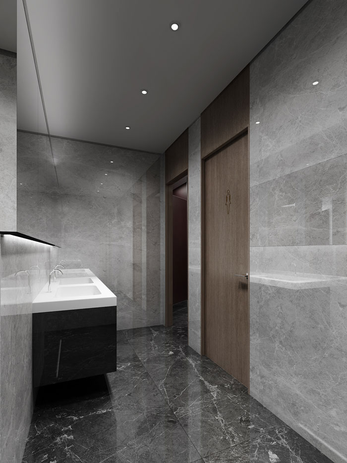 金融辦公室衛(wèi)生間裝潢設計效果圖