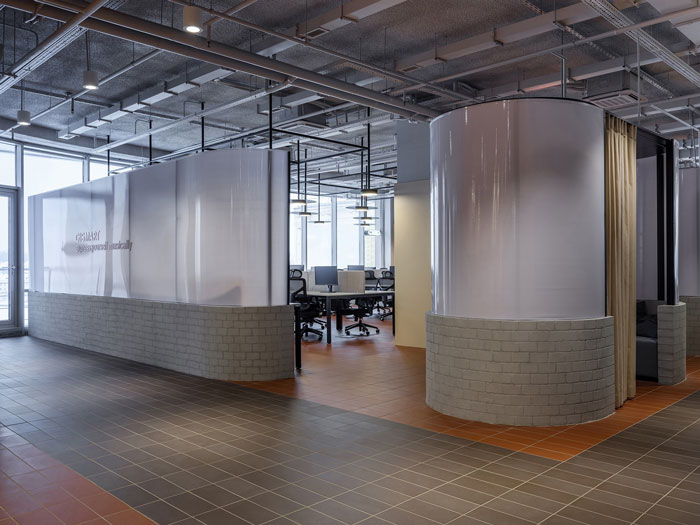 極簡辦公室辦公區裝修設計效果圖