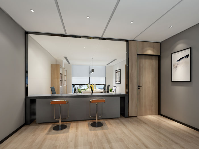 杭州環(huán)保公司辦公室財務(wù)室裝修設(shè)計效果圖