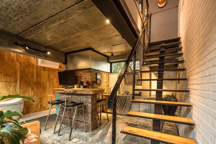 鄉村民宿吧臺設計效果圖