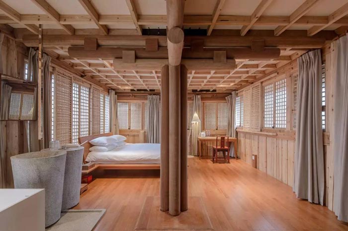 古鎮鄉村民宿大床房設計效果圖