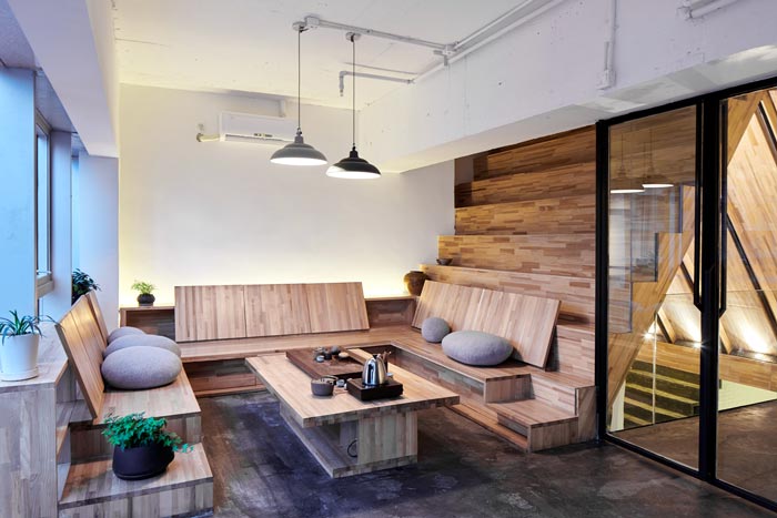 5.4米層高總經理辦公室裝修設計效果圖