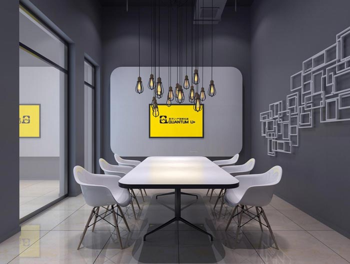 企業孵化器會議室裝修設計效果圖